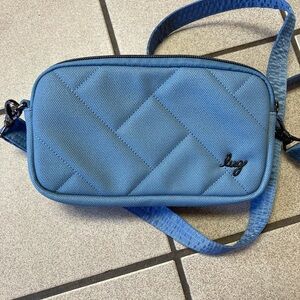 Lug Coupe XL Sky Blue Quilted Crossbody Bag
